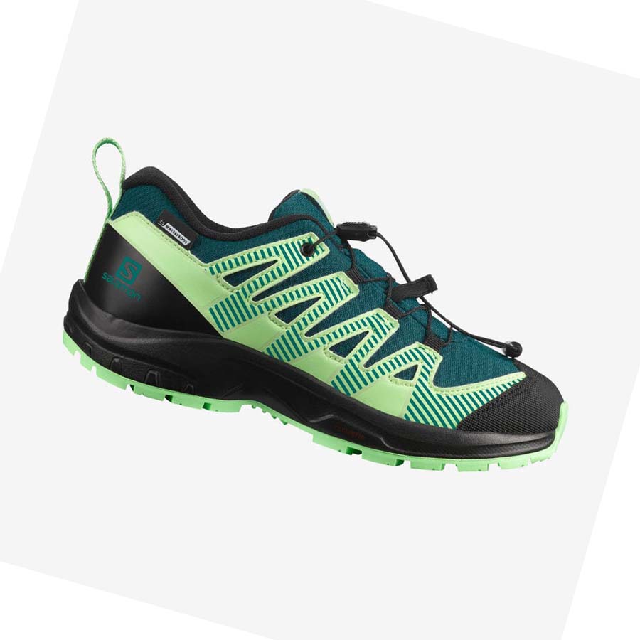 Salomon XA PRO V8 CLIMASALOMON™ WATERPROOF Çocuk Patika Koşu Ayakkabısı Yeşil | TR 2021OKI